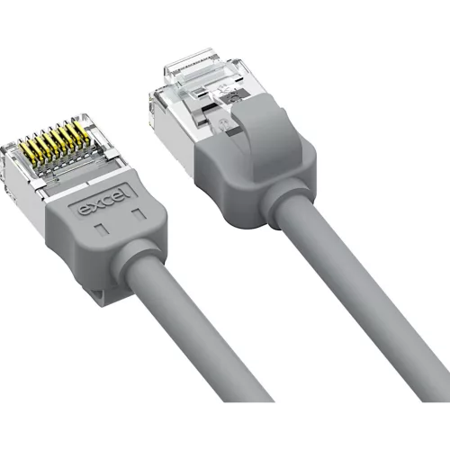 0,5m FTP Cat6A mini patch kábel lsoh awg28 szürke (103-220-10) 10-es csomag EXCEL