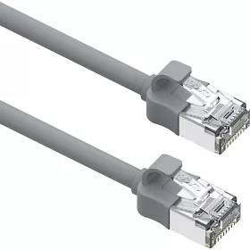   1m FTP Cat6A mini patch kábel lsoh awg28 szürke (103-221) EXCEL