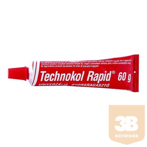 TECHNOKOL Ragasztó, folyékony, 60 g, TECHNOKOL "Rapid", piros