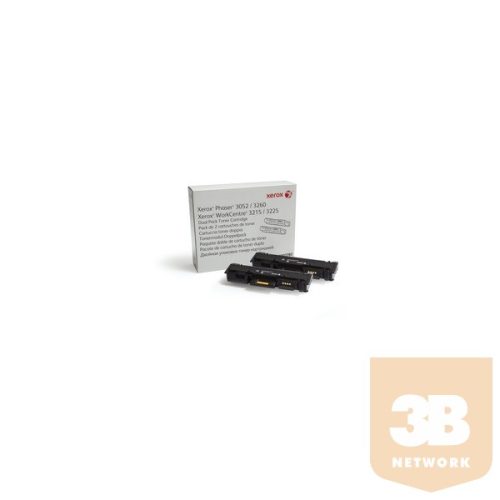 XEROX Toner Phaser 3052/3260/Workcentre 3215/3225, 6000 /oldal fekete, dual pack