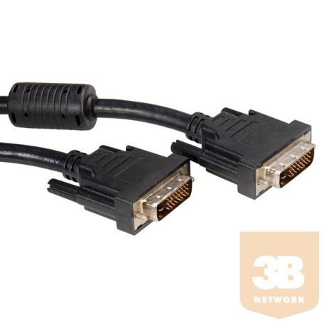 ROLINE kábel DVI Monitor összekötő kábel Dual link 3m