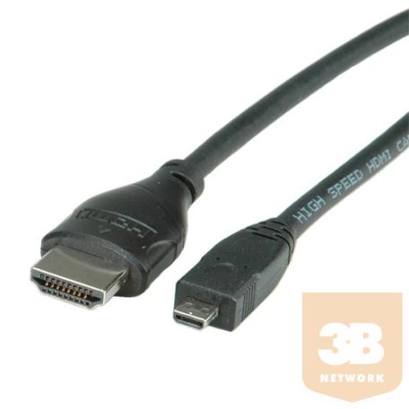 KAB Roline HDMImicro - HDMI Ethernet kábel - 2m