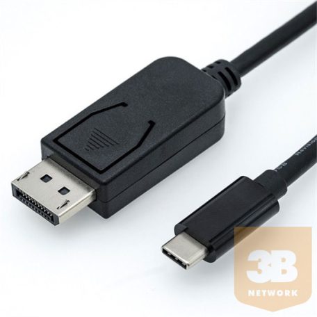 KAB ROLINE USB C 3.1 - DP adapter M/M kábellel - 1m
