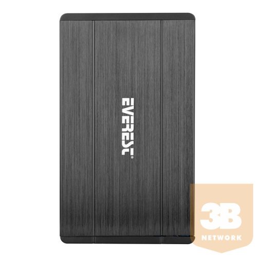 Everest Külső HDD Ház 2.5" - HDC-270 (USB-A 2.0, Max.: 1TB, ezüst)