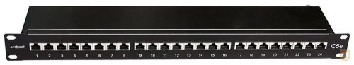 Drakom 19" CAT.5E FTP 24XRJ45 PATCH PANEL (TEHERMENTESÍTŐS)