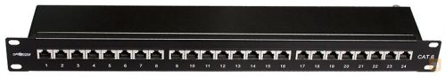 Drakom 19" CAT.6 FTP 24XRJ45 PATCH PANEL (TEHERMENTESÍTŐS)