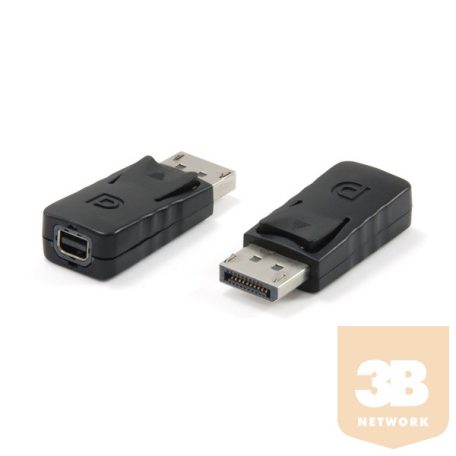 Equip Átalakító - 118916 (DisplayPort to miniDisplayPort, fekete)