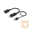 Equip Átalakító - 119039 (HDMI to DisplayPort, fekete)