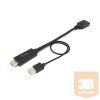 Equip Átalakító - 119039 (HDMI to DisplayPort, fekete)