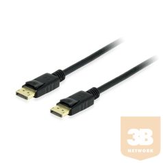   Equip Kábel - 119251 (DisplayPort1.4 kábel, 8K/60Hz, apa/apa, fekete, 1m)