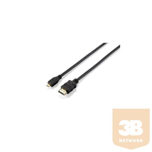 Equip 119309 HDMI - MicroHDMI kábel 1.4, apa/apa, 1m