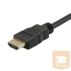 Equip Kábel - 119329 (HDMI to DVI kábel, apa/apa, aranyozott, fekete, 10m)