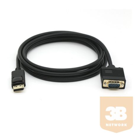 Equip Kábel - 119338 (DisplayPort to VGA, apa/apa, 2m)