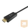 Equip Átalakító Kábel - 119390 (DisplayPort - HDMI kábel, apa/apa, 2m)