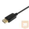 Equip Átalakító Kábel - 119390 (DisplayPort - HDMI kábel, apa/apa, 2m)