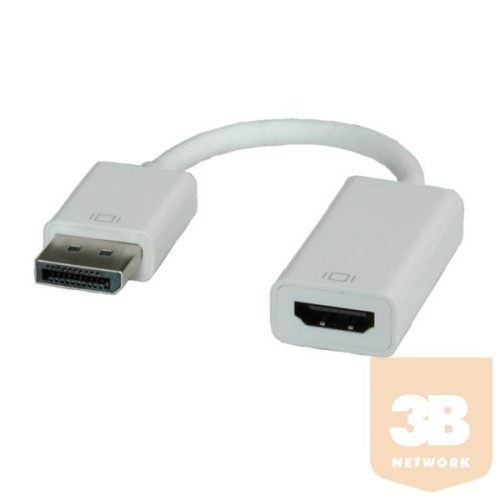 ROLINE átalakító DisplayPort-HDMI Adapter, DP Male - HDMI Female