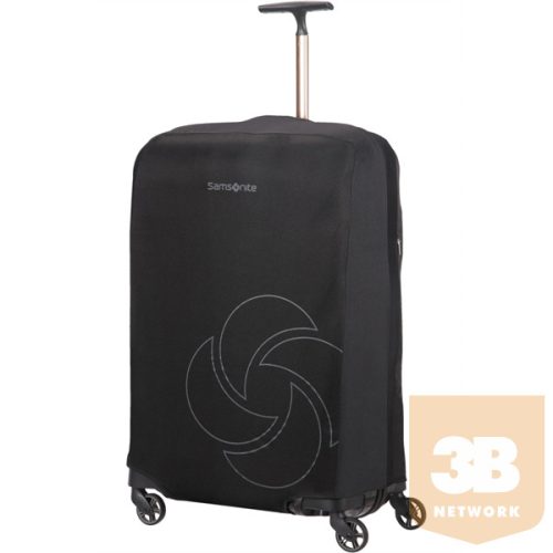 SAMSONITE Bőröndhuzat 121223-1041, FOLDABLE LUG.COVER L/M (BLACK) -GLOBAL TA