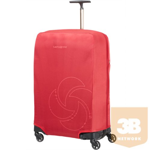 SAMSONITE Bőröndhuzat 121223-1726, FOLDABLE LUG.COVER L/M (RED) -GLOBAL TA