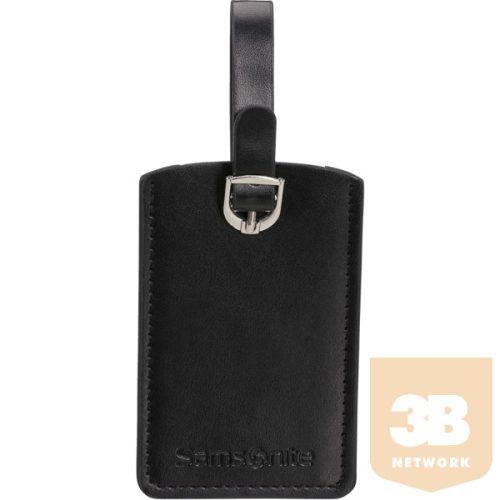 SAMSONITE Utazási Kiegészítő 121307-1041, RECTANGLE LUGGAGE TAG X2 (BLACK) -GLOBAL TA