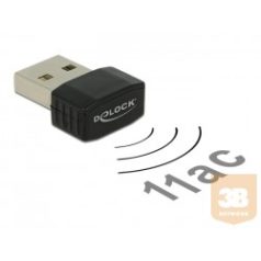   ADA Delock 12461 LTE USB2.0 2sávos WLAN ac/a/b/g/n nano jeladó 433Mbps
