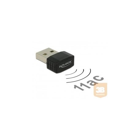 ADA Delock 12461 LTE USB2.0 2sávos WLAN ac/a/b/g/n nano jeladó 433Mbps