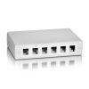 Equip Keystone Fali doboz - 125460 (12 port, Cat.5e/Cat.6/Cat.6A, fehér)