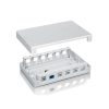 Equip Keystone Fali doboz - 125460 (12 port, Cat.5e/Cat.6/Cat.6A, fehér)