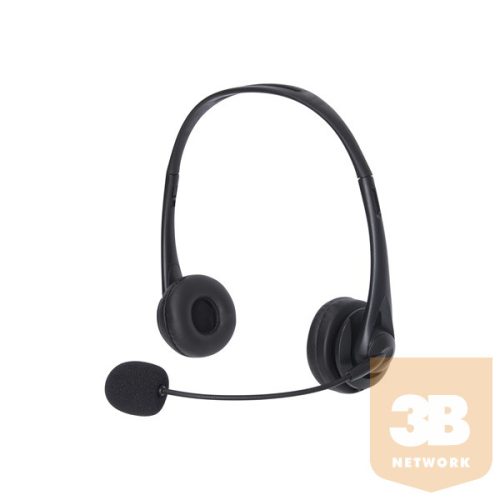 Sandberg Fejhallgató - USB Office Headset (USB; mikrofon; hangerő szabályzó; 2m kábel; fekete)