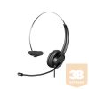 SANDBERG Headset mikrofonnal, USB Office Headset Mono, Fekete