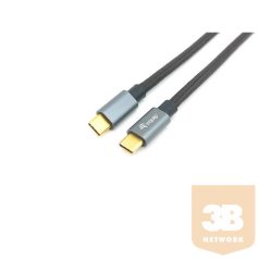   Equip Kábel - 128353 (USB-C 3.2 Gen2 to USB-C, apa/apa, PD:100W, fekete, 0,5m)