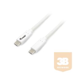   Equip Átalakító Kábel - 128361 (USB-C 3.2 Gen1 to USB-C, apa/apa, PD:60W, fehér, 1m)