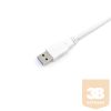 Equip Átalakító Kábel - 128363 (USB-C 3.2 Gen1 to USB-A, apa/apa, fehér, 1m)