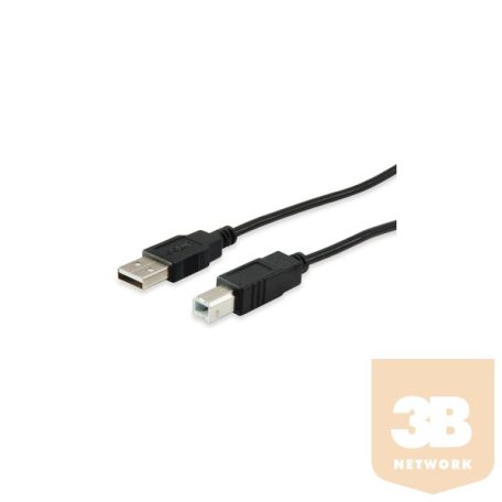 Equip 128863 USB 2.0 A-B nyomtató kábel, apa/apa, duplán árnyékolt, 1m