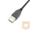 Equip Átalakító Kábel - 128885 (USB-C2.0 to USB-A, apa/apa, fekete, 2m)