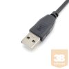 Equip Átalakító Kábel - 128885 (USB-C2.0 to USB-A, apa/apa, fekete, 2m)