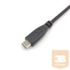 Equip Átalakító Kábel - 128885 (USB-C2.0 to USB-A, apa/apa, fekete, 2m)