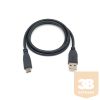 Equip Átalakító Kábel - 128885 (USB-C2.0 to USB-A, apa/apa, fekete, 2m)