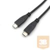 Equip Átalakító Kábel - 128888 (USB-C2.0 to USB-C, apa/apa, fekete, 3m)