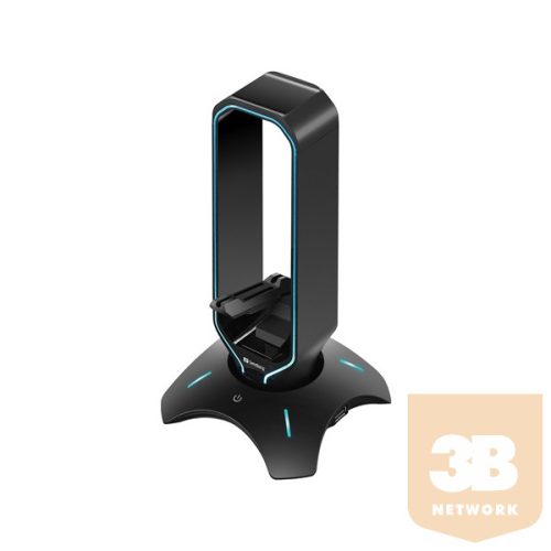 SANDBERG Hub és elosztó, 3in1 USB 3.0 Hub Bungee Stand