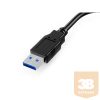 Equip Átalakító - 133384 (USB-A3.0 to VGA, fekete)