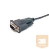 Equip Kábel - 133391 (USB-A to Serial (DB9), fekete, 1,5m)