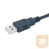 Equip Kábel - 133391 (USB-A to Serial (DB9), fekete, 1,5m)