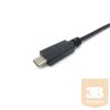 Equip Kábel - 133392 (USB-C to Serial (DB9), fekete, 1,5m)