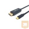 Equip Kábel - 133428 (USB-C to DisplayPort, apa/apa, 4K/60Hz, műanyag burkolat, 3m)