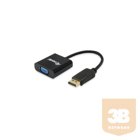 Equip Átalakító - 133435 (DisplayPort -> VGA, apa/anya, fekete)