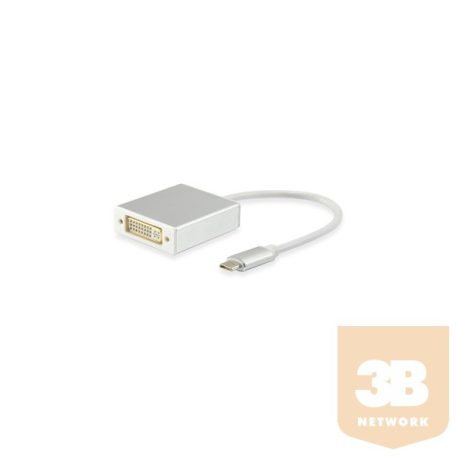 Equip 133453 USB-C -> DVI-I Dual-link átalakító, apa/anya