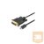 Equip 133468 USB-C -> DVI-D Dual-Link kábel, apa/apa, 1,8m