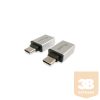 Equip Átalakító - 133473 (USB-C -> USB-A átalakító, apa/anya, ezüst)