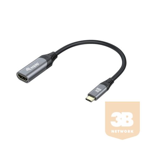 Equip Átalakító - 133492 (USB-C to HDMI2.1, 8K/60Hz, szürke)