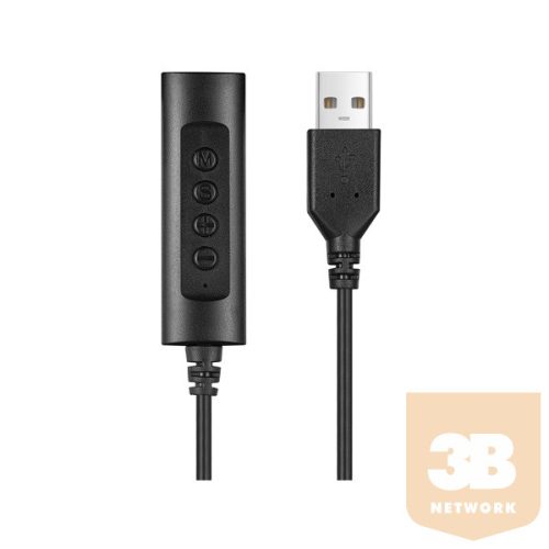 SANDBERG Hangkártya, Headset USB Controller 1.5m